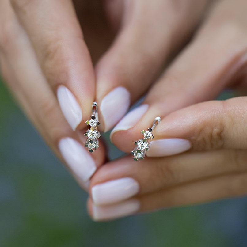 Tria Diamond Earrings