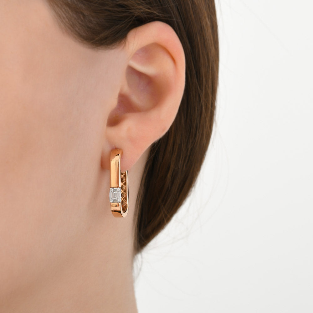 Baguette Diamond Earrings