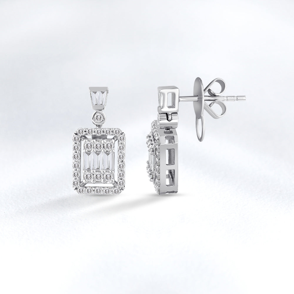 Baguette Diamond Earrings