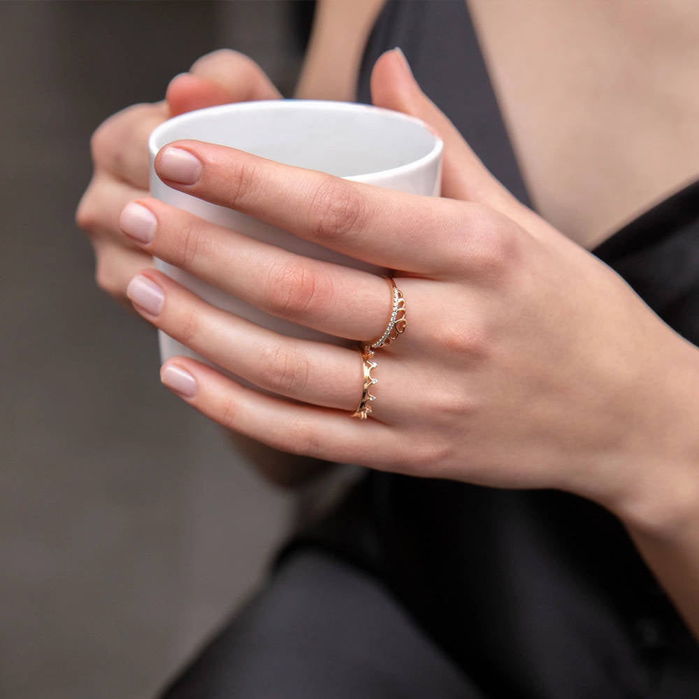 Crown Diamond Ring