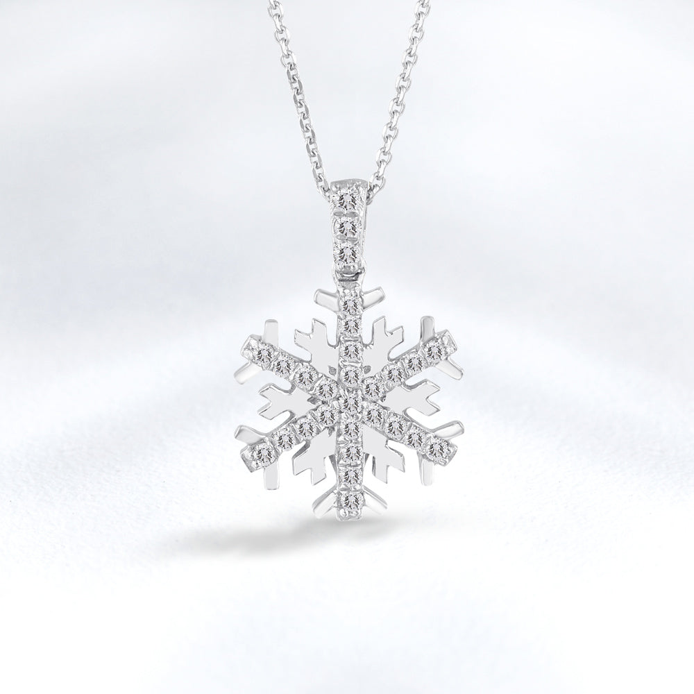 Snowflake Diamond Necklace