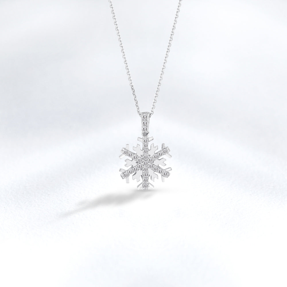 Snowflake Diamond Necklace