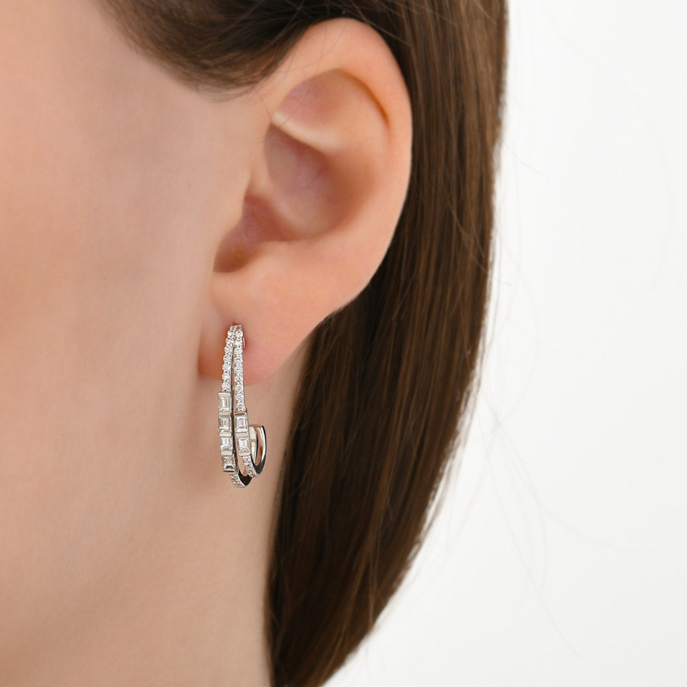 Hoop Diamond Earrings