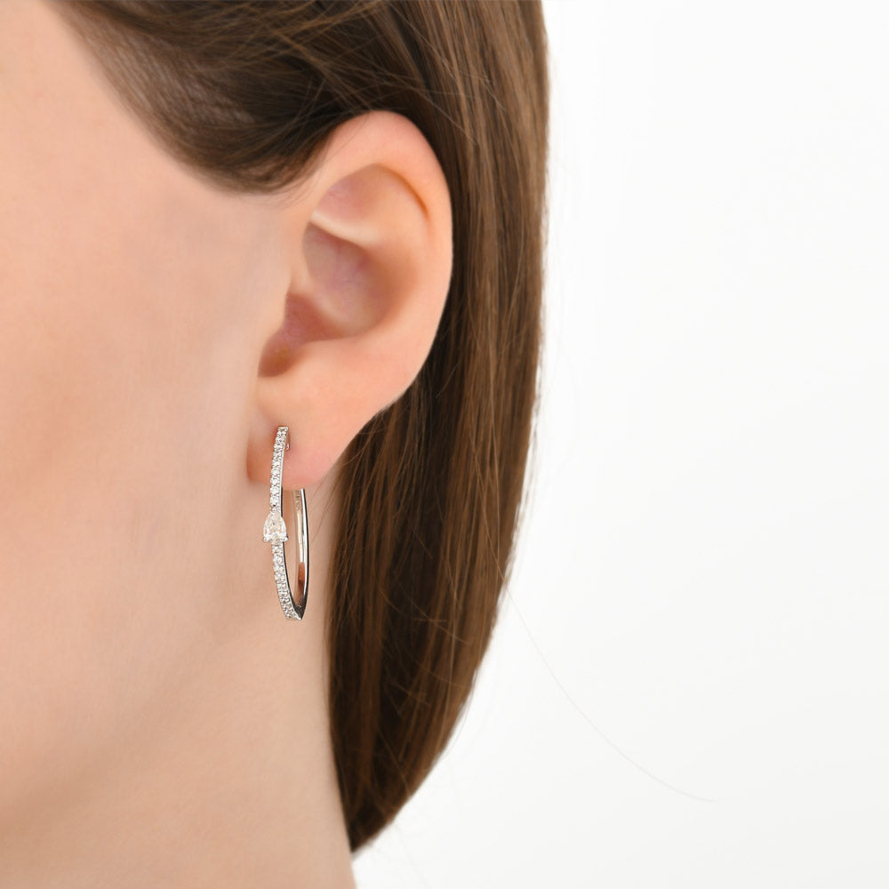 Hoop Diamond Earrings