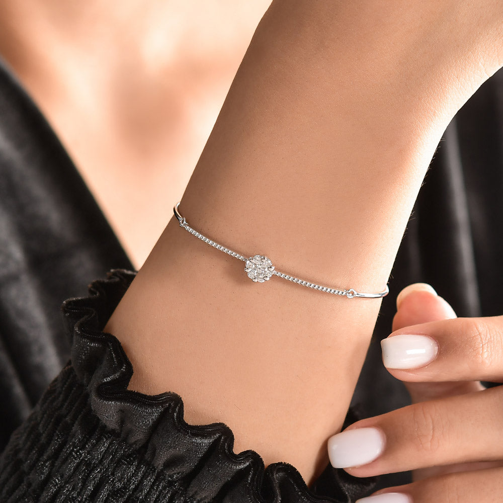 Halo Diamond Bracelet