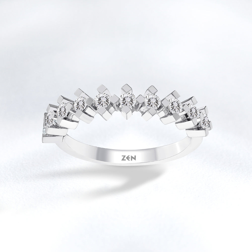 Half Eternity Diamond Ring