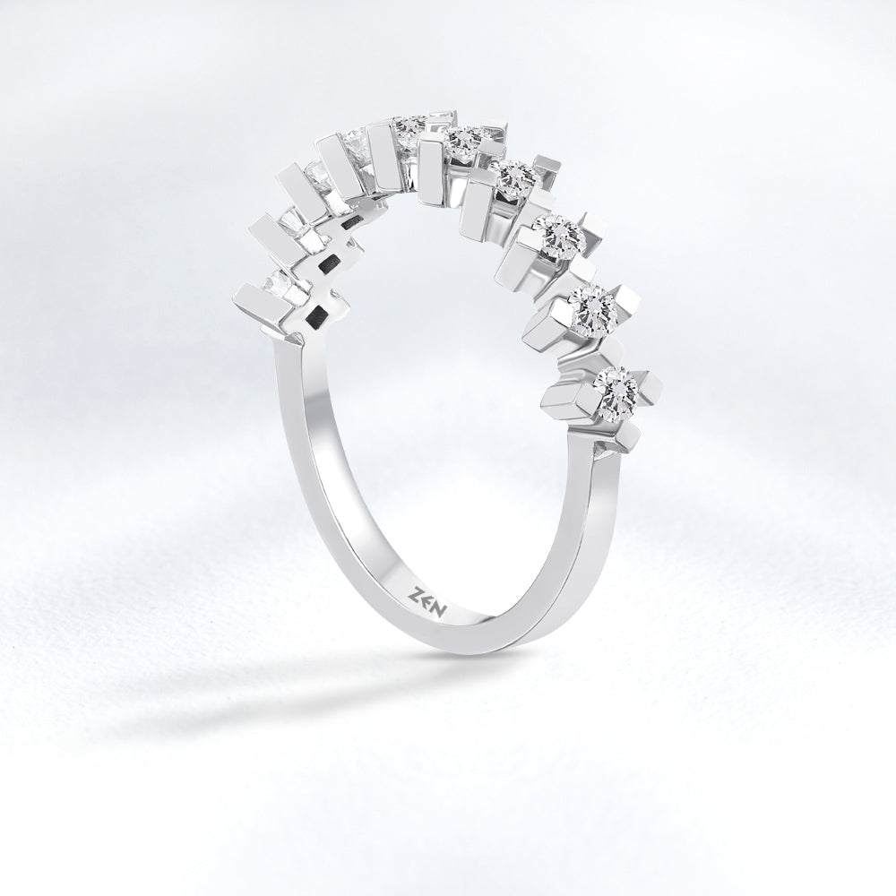 Half Eternity Diamond Ring
