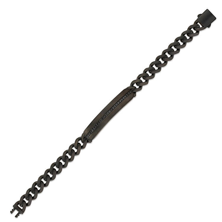 Men Silver Diamond Bracelet