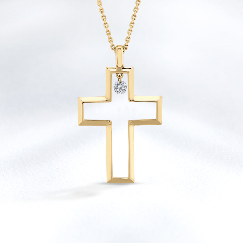 Cross Diamond Pendant