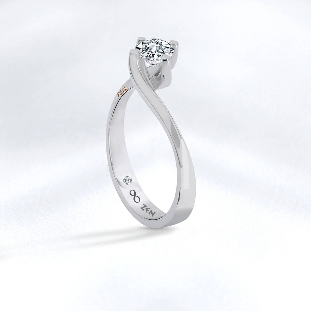 Modern Diamond Engagement Ring