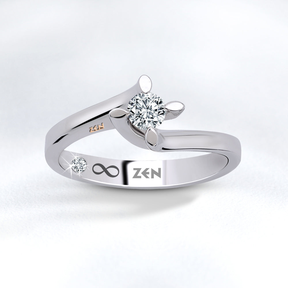 Modern Diamond Engagement Ring