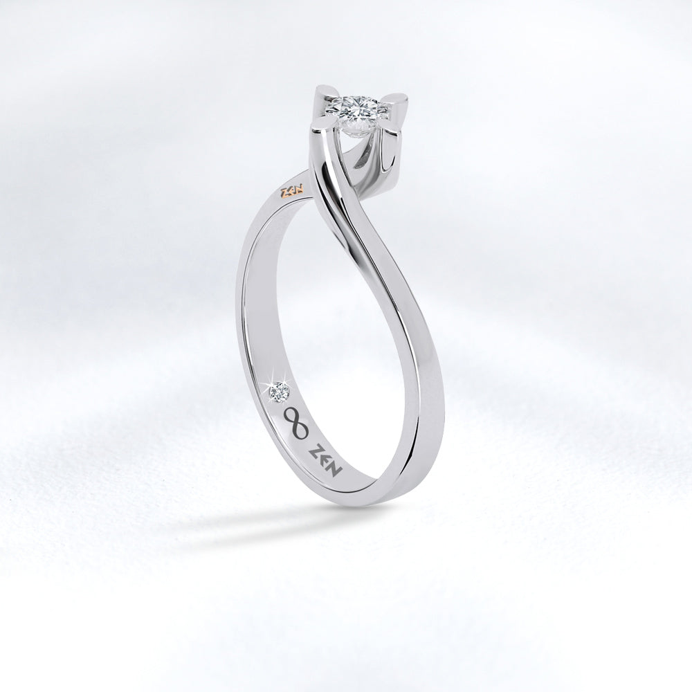 Modern Diamond Engagement Ring