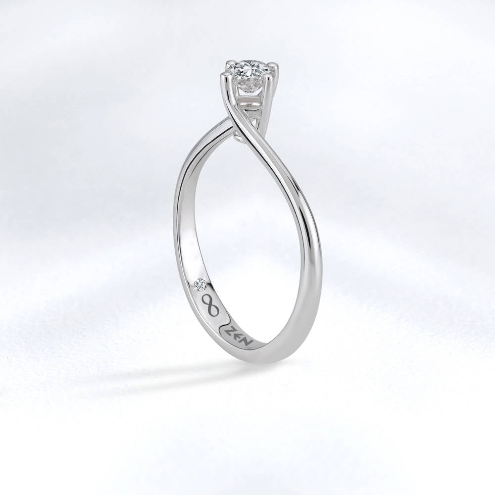 Modern Diamond Engagement Ring
