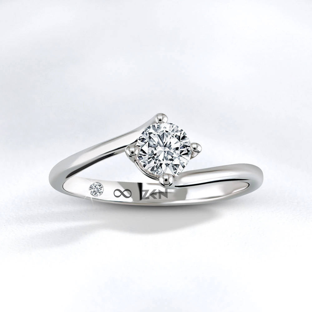 Modern Diamond Engagement Ring