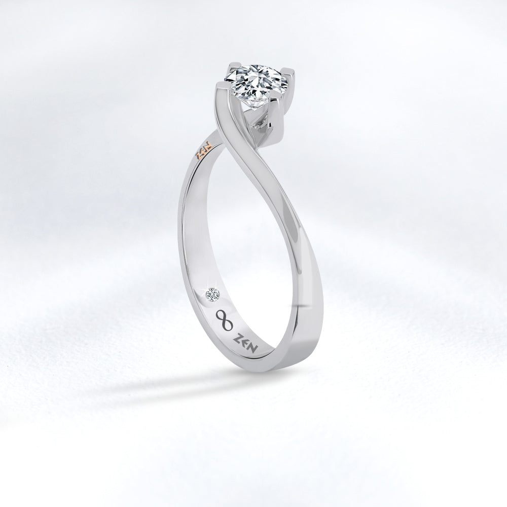 Modern Diamond Engagement Ring