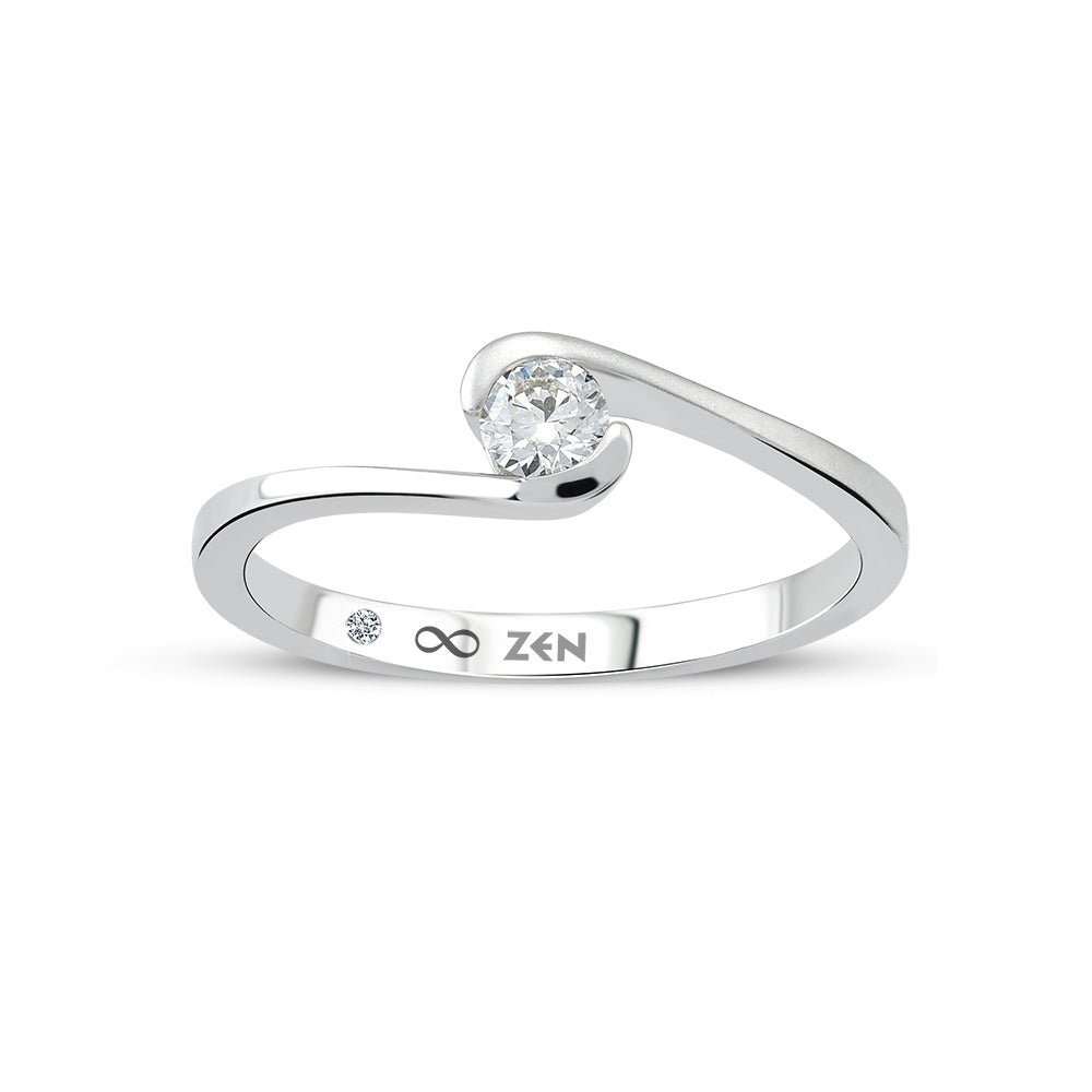 Modern Diamond Engagement Ring