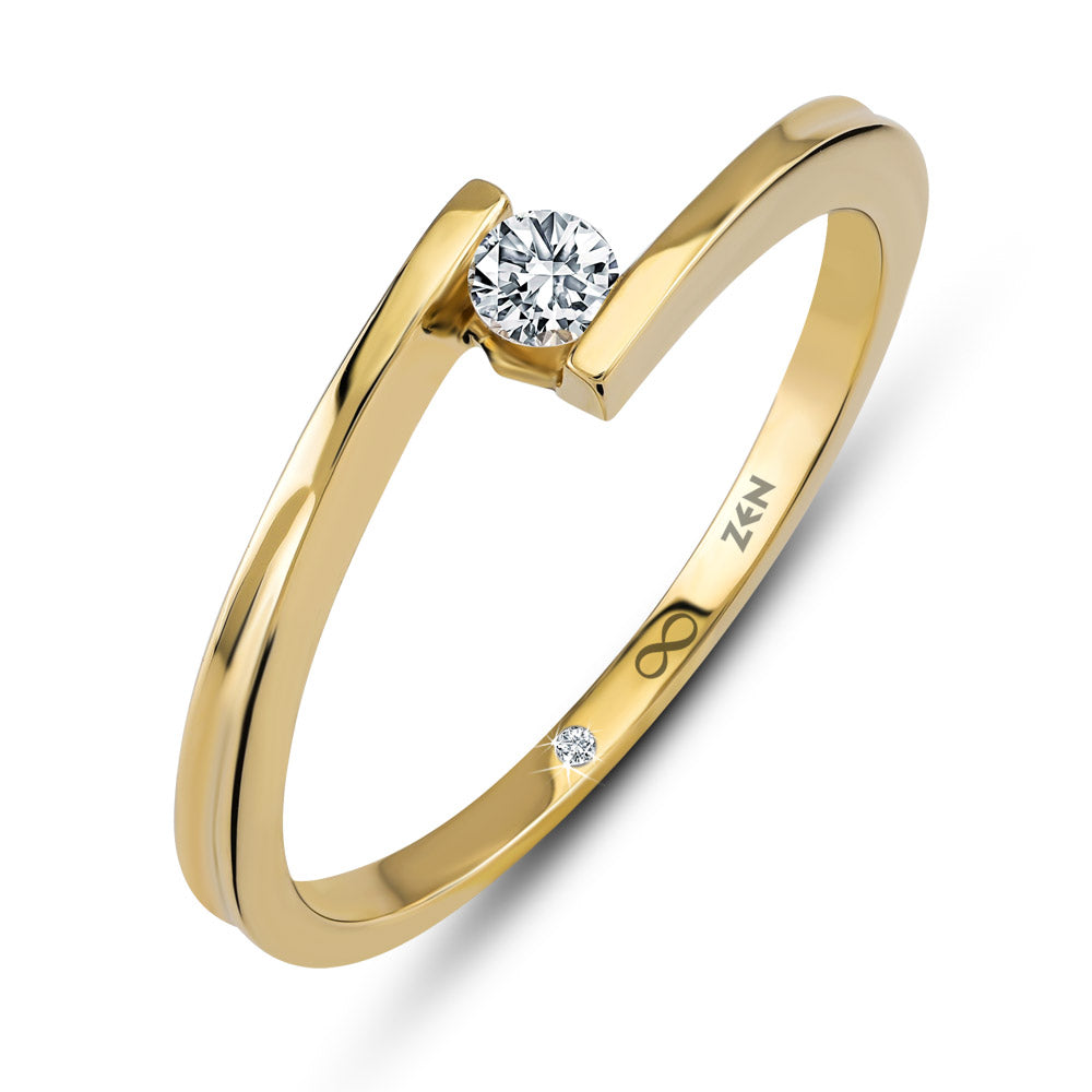 Modern Diamond Engagement Ring