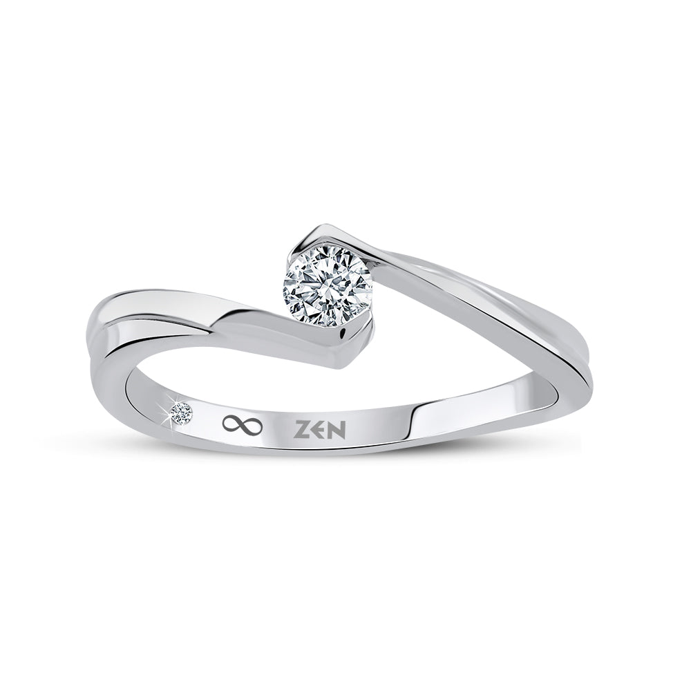 Modern Diamond Engagement Ring