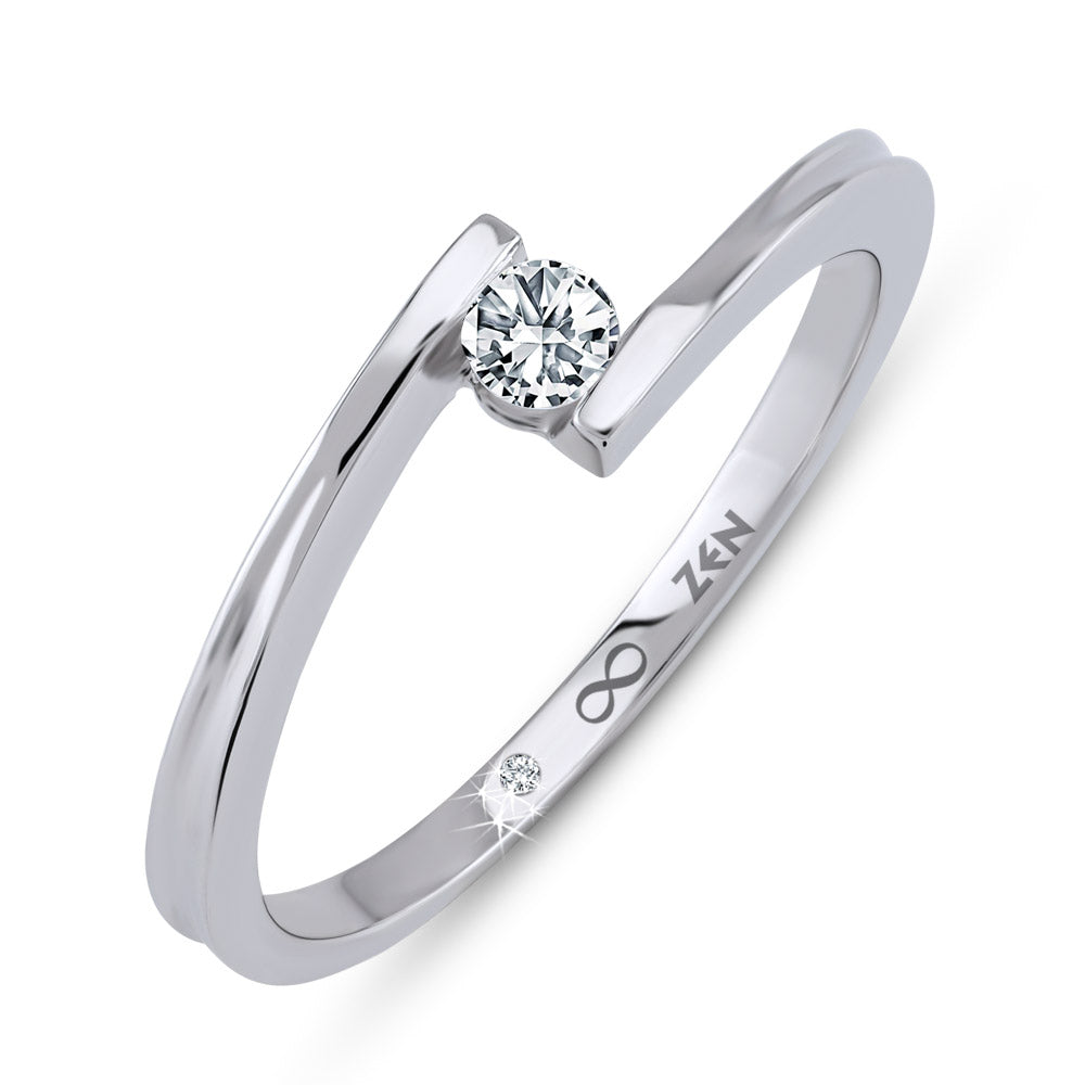 Modern Diamond Engagement Ring