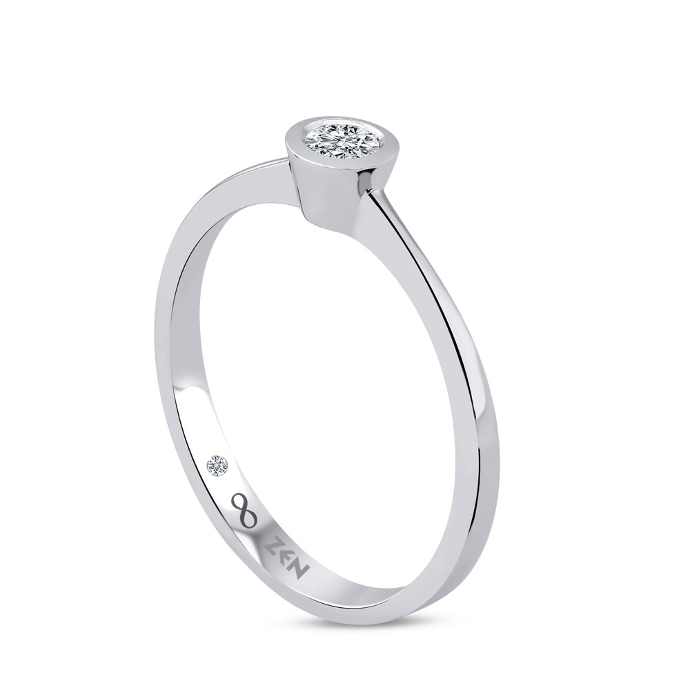 Solitaire Diamond Engagement Ring