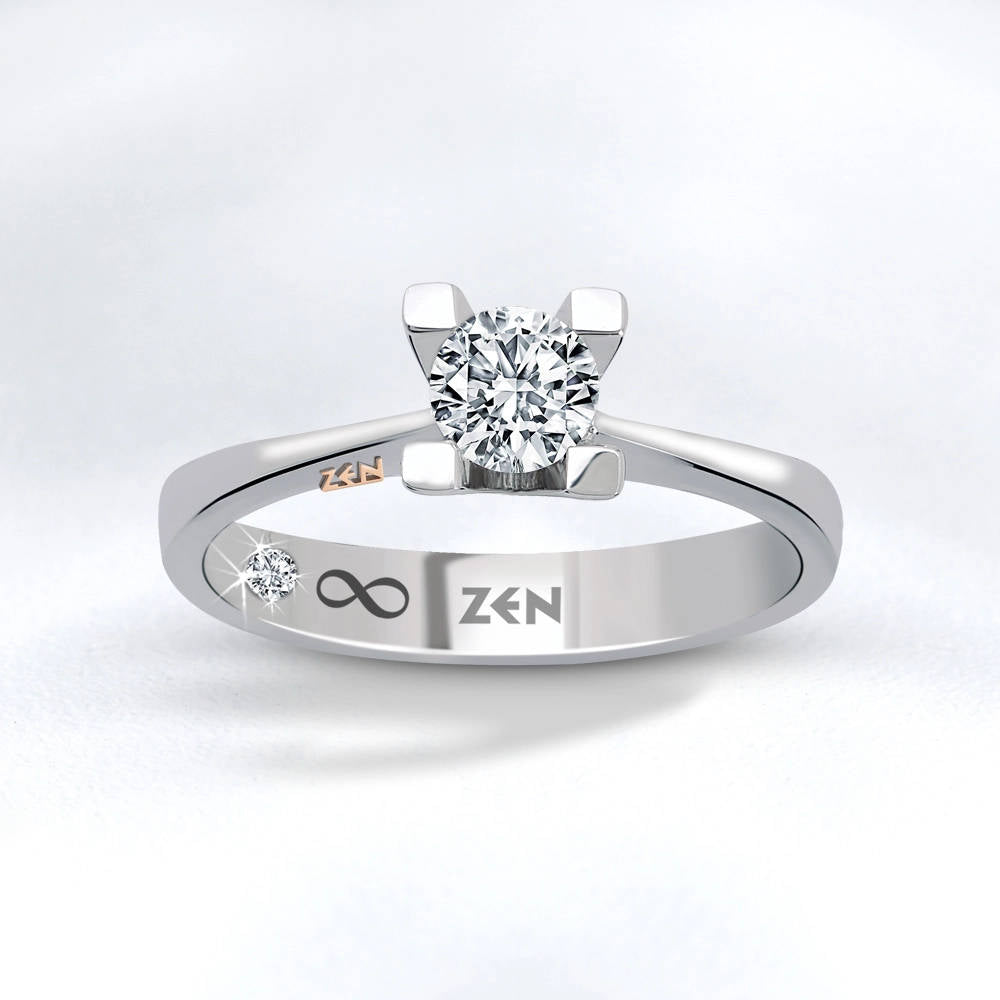 Solitaire Diamond Engagement Ring