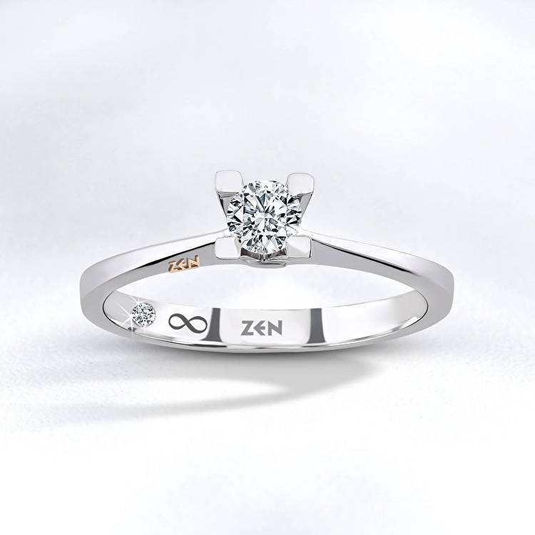 Solitaire Diamond Engagement Ring