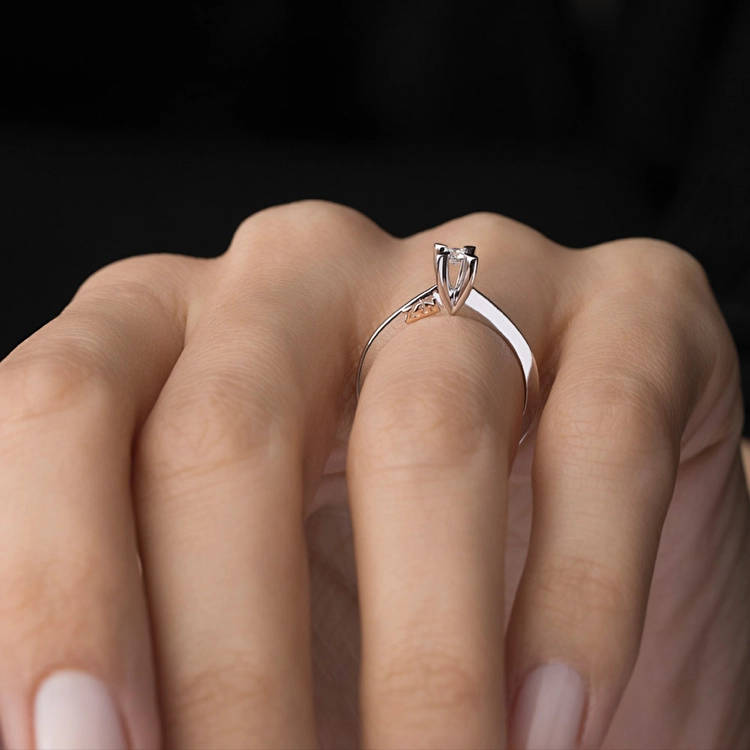 Solitaire Diamond Engagement Ring