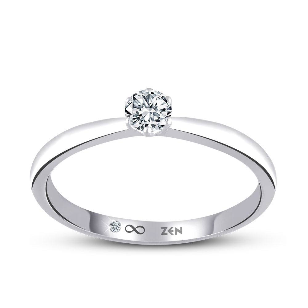 Solitaire Diamond Engagement Ring