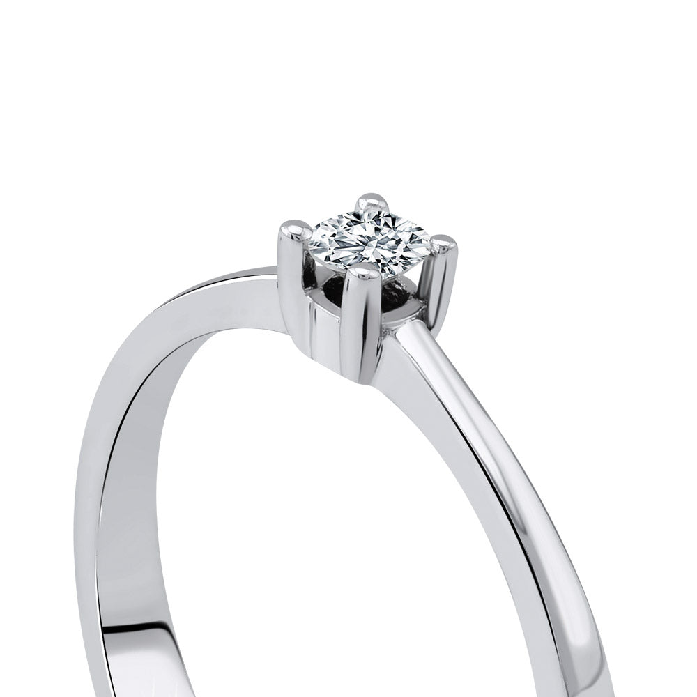 Solitaire Diamond Engagement Ring
