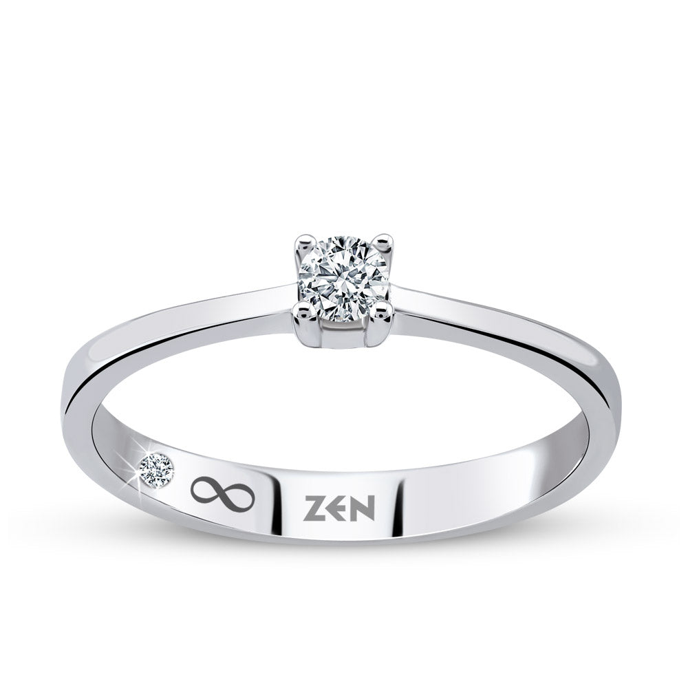 Solitaire Diamond Engagement Ring