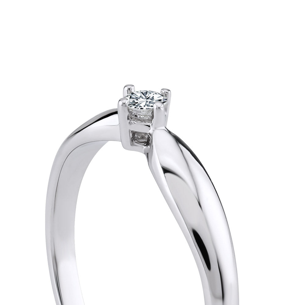 Solitaire Diamond Engagement Ring