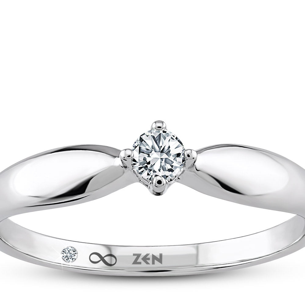 Solitaire Diamond Engagement Ring