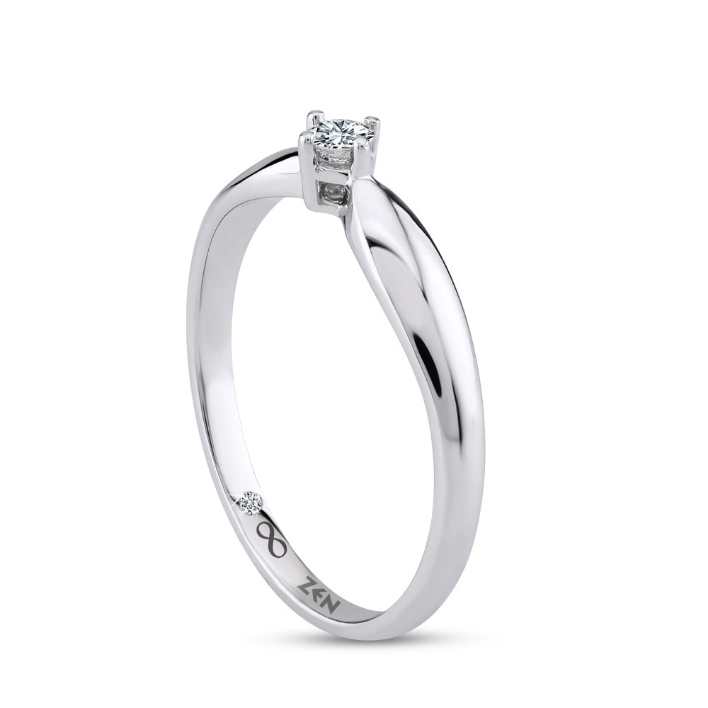 Solitaire Diamond Engagement Ring