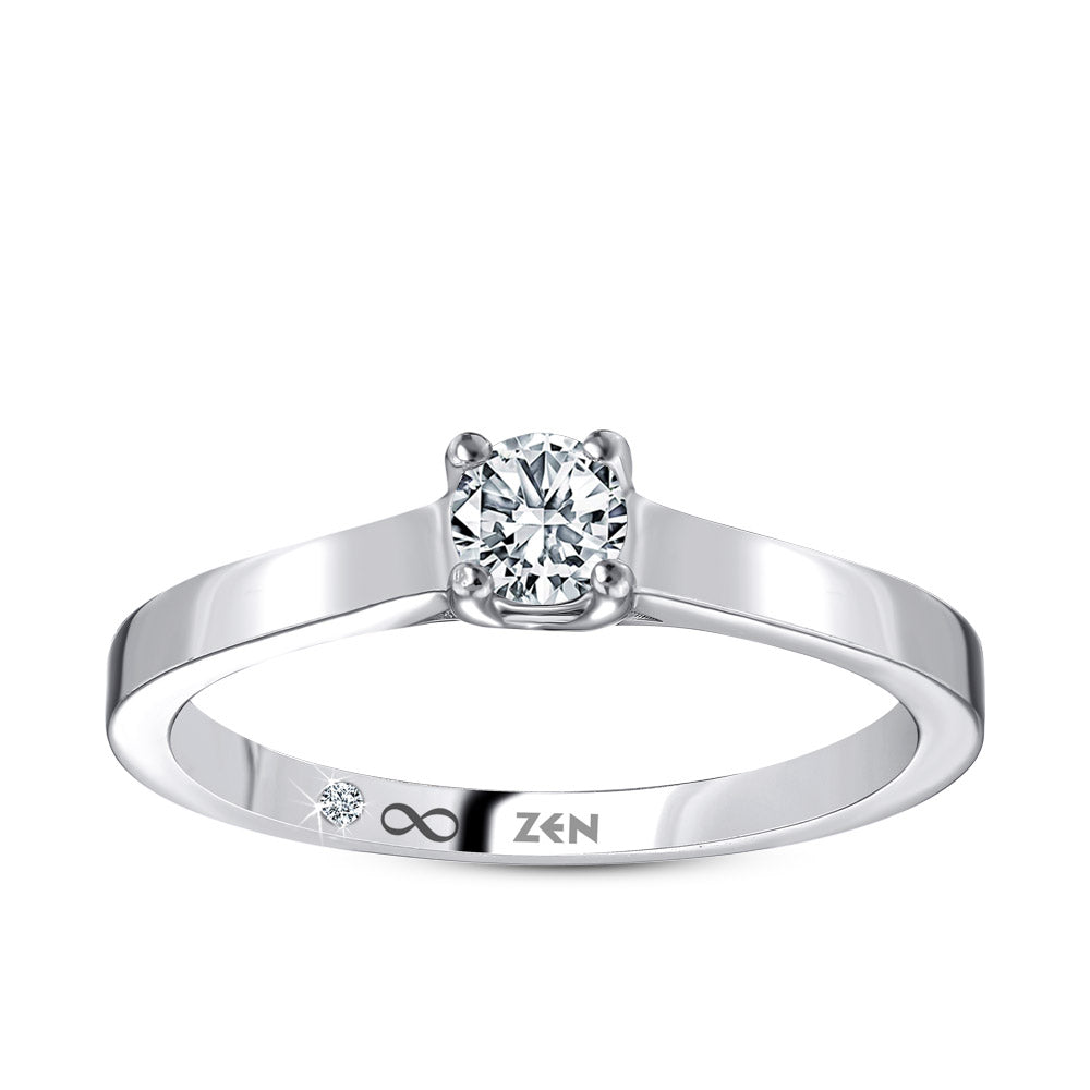 Solitaire Diamond Engagement Ring