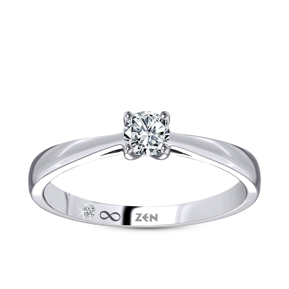 Solitaire Diamond Engagement Ring