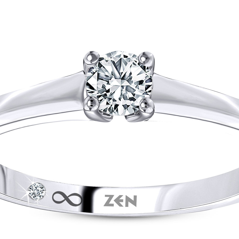 Solitaire Diamond Engagement Ring