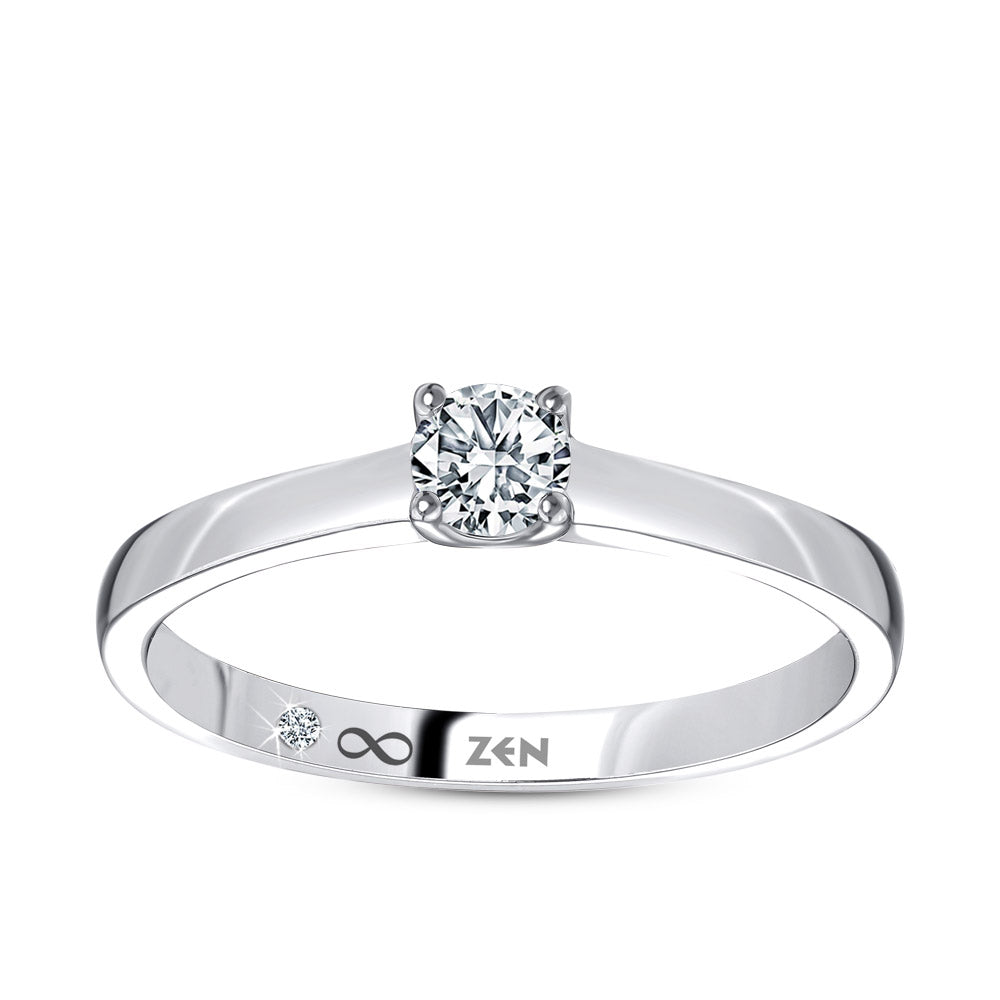 Solitaire Diamond Engagement Ring