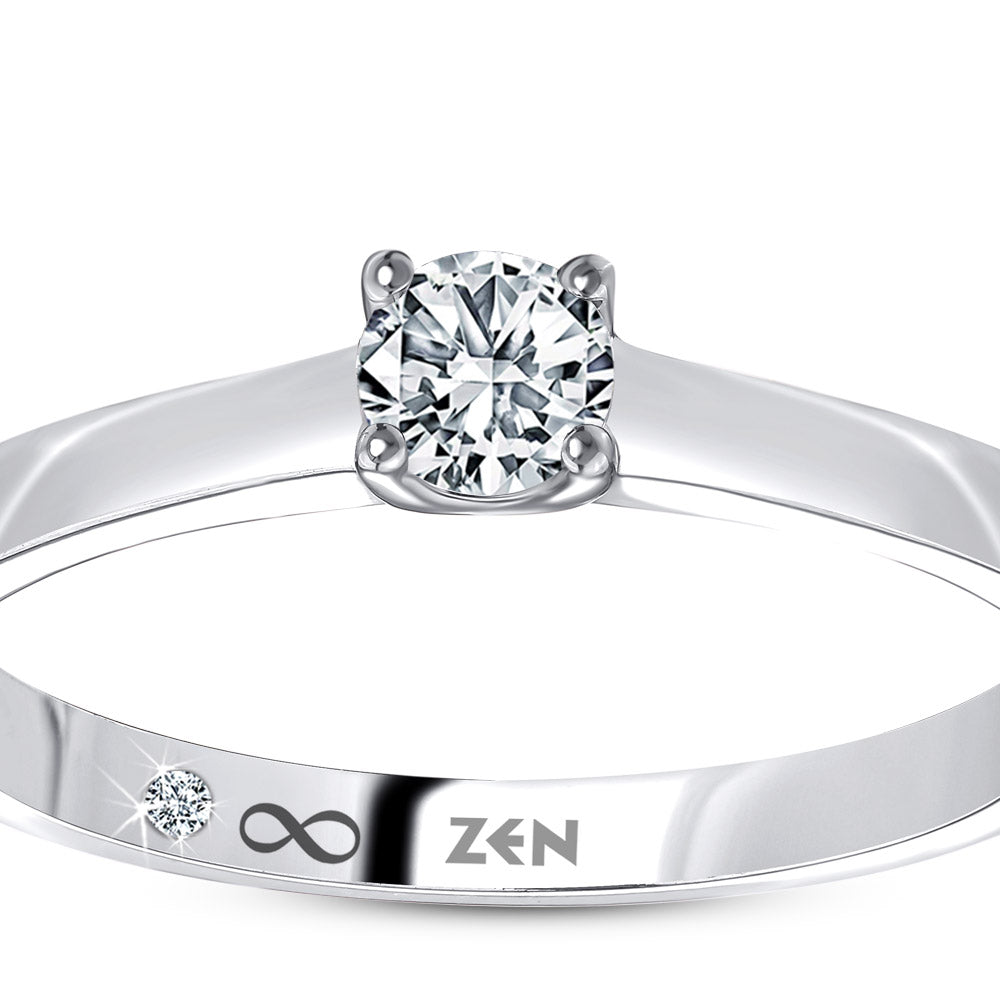 Solitaire Diamond Engagement Ring