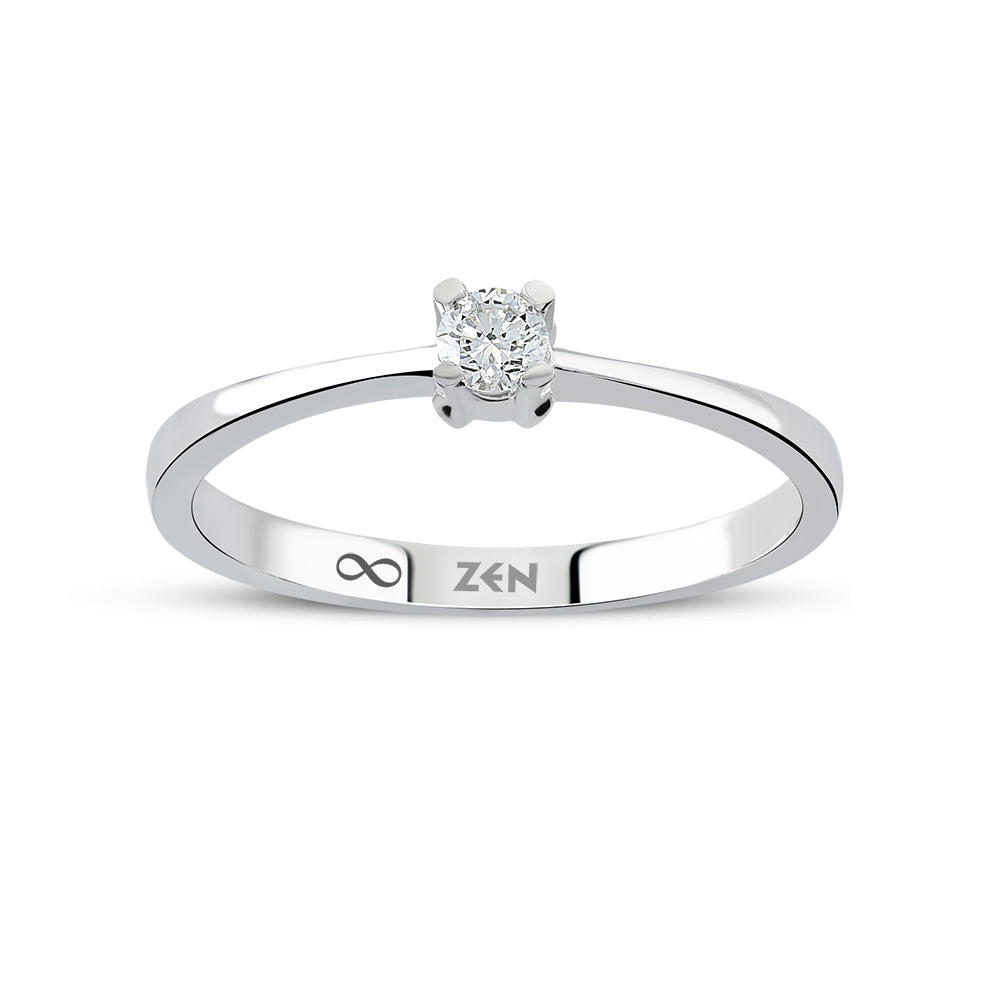 Solitaire Diamond Engagement Ring