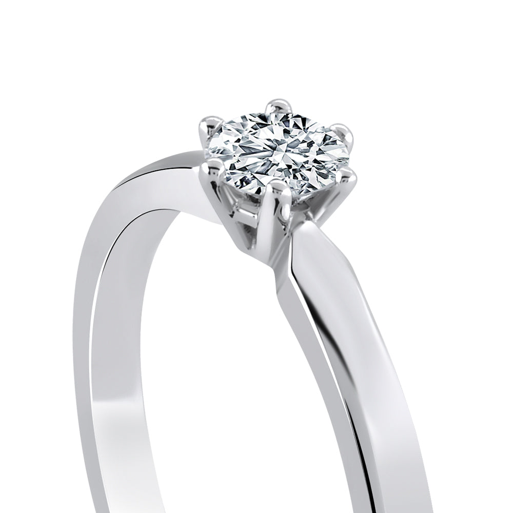 Solitaire Diamond Engagement Ring