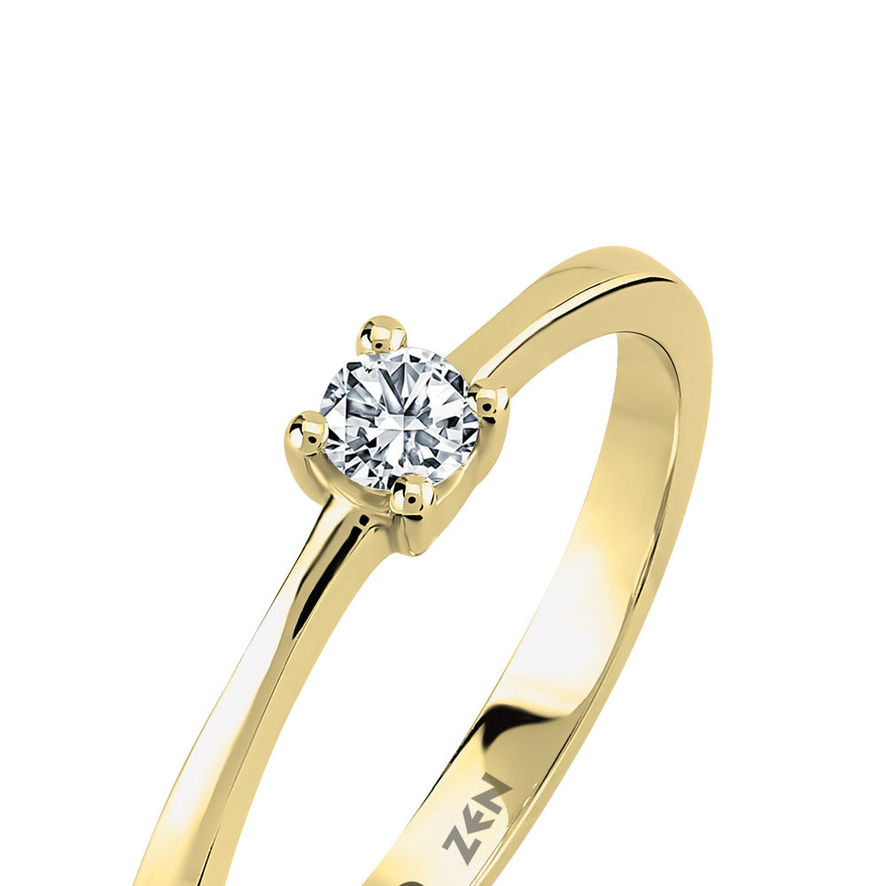 Solitaire Diamond Engagement Ring