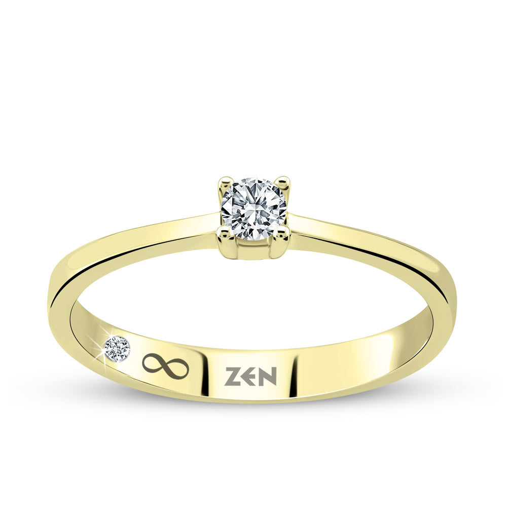 Solitaire Diamond Engagement Ring