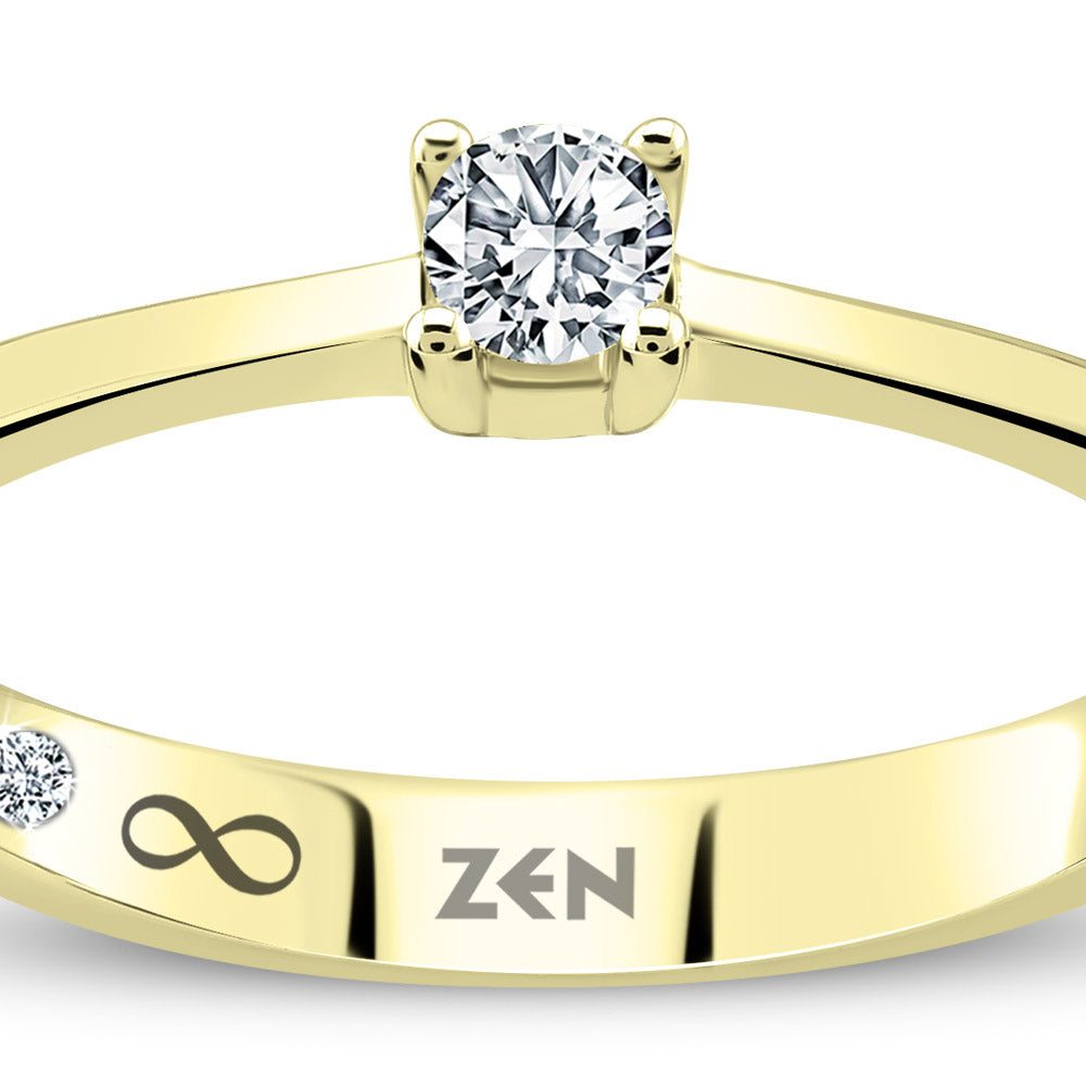 Solitaire Diamond Engagement Ring