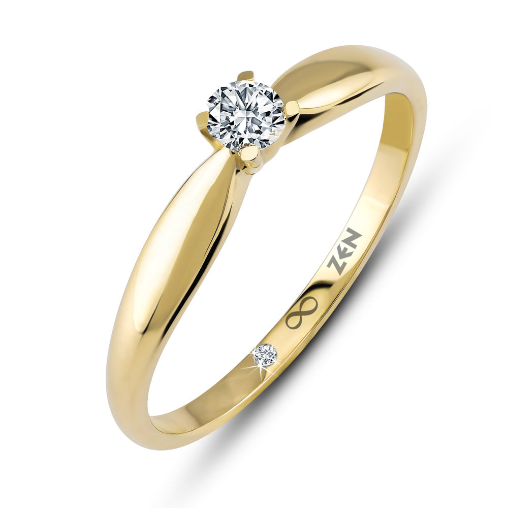 Solitaire Diamond Engagement Ring