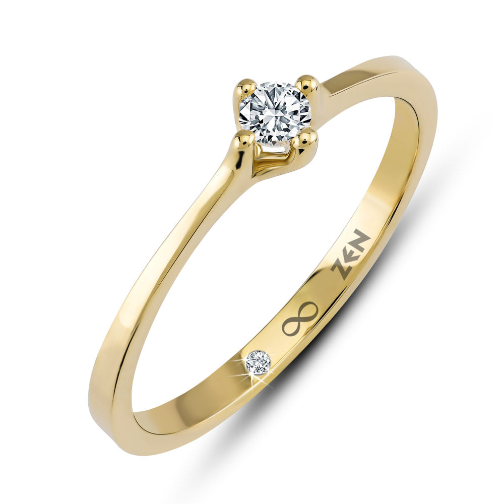 Solitaire Diamond Engagement Ring