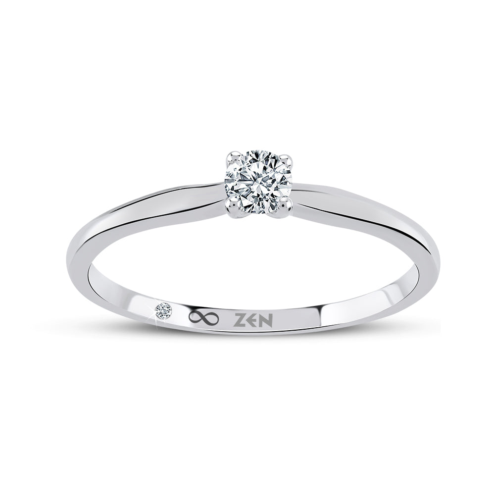 Solitaire Diamond Engagement Ring