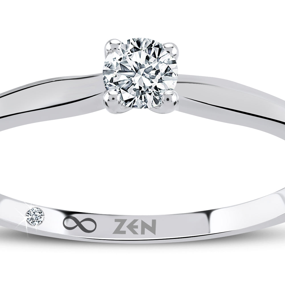 Solitaire Diamond Engagement Ring