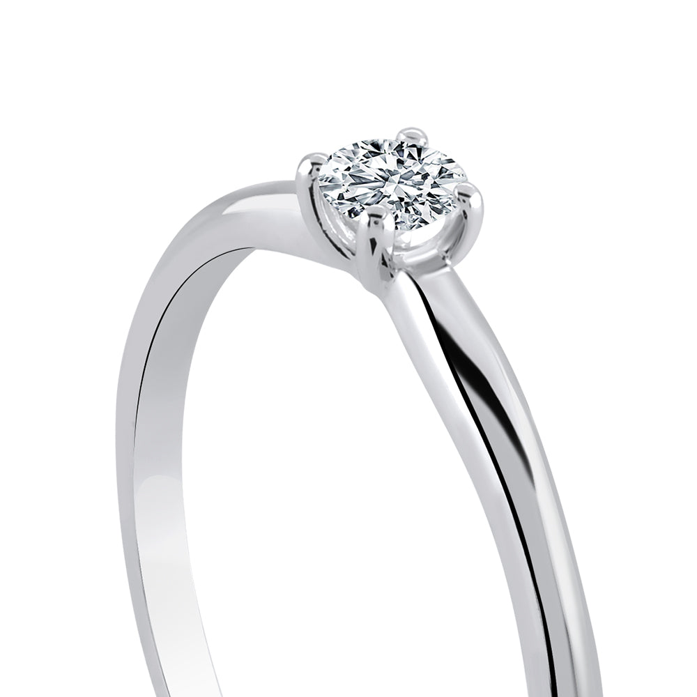 Solitaire Diamond Engagement Ring