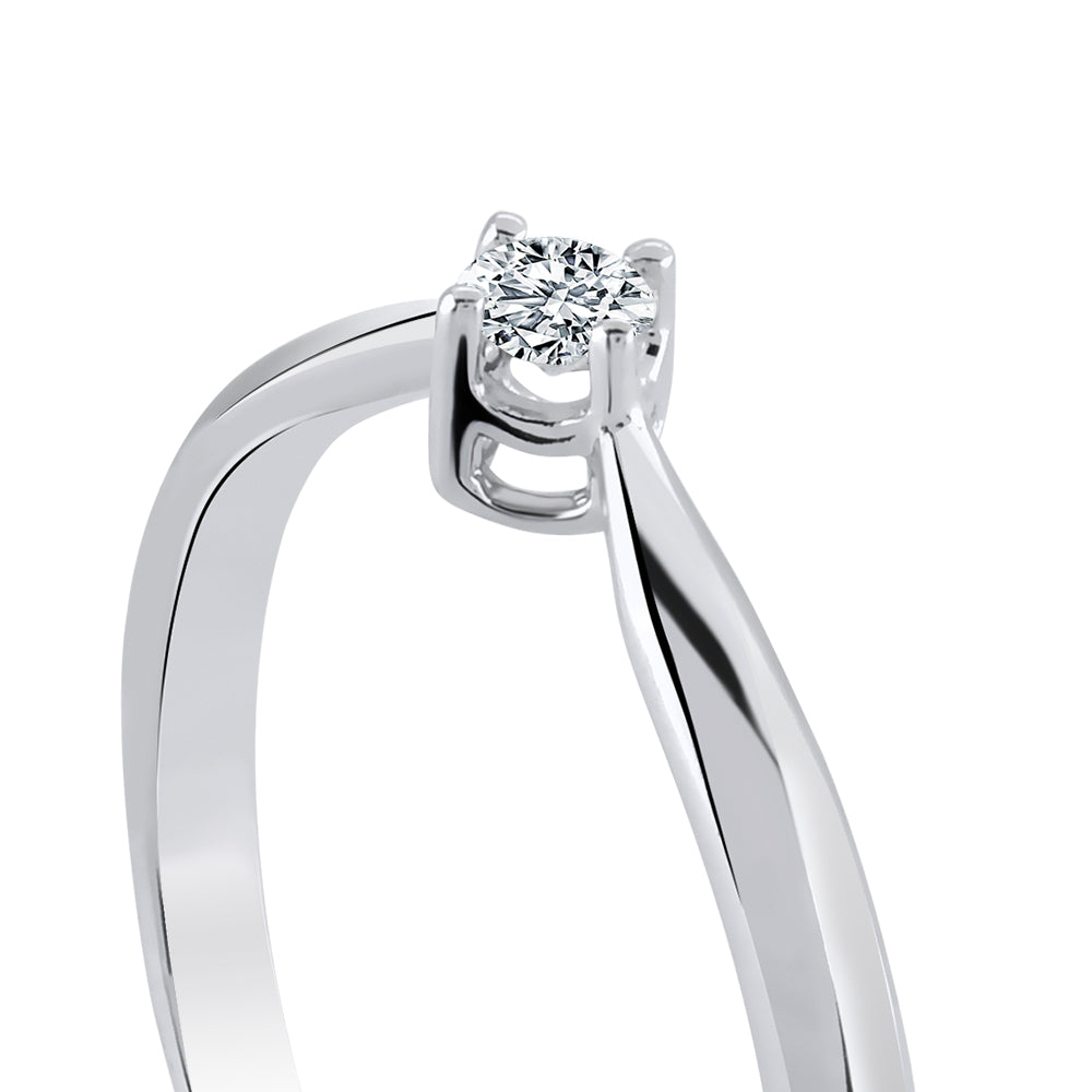 Solitaire Diamond Engagement Ring