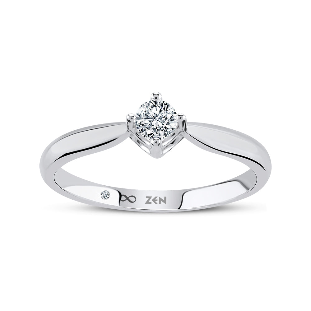 Solitaire Diamond Engagement Ring